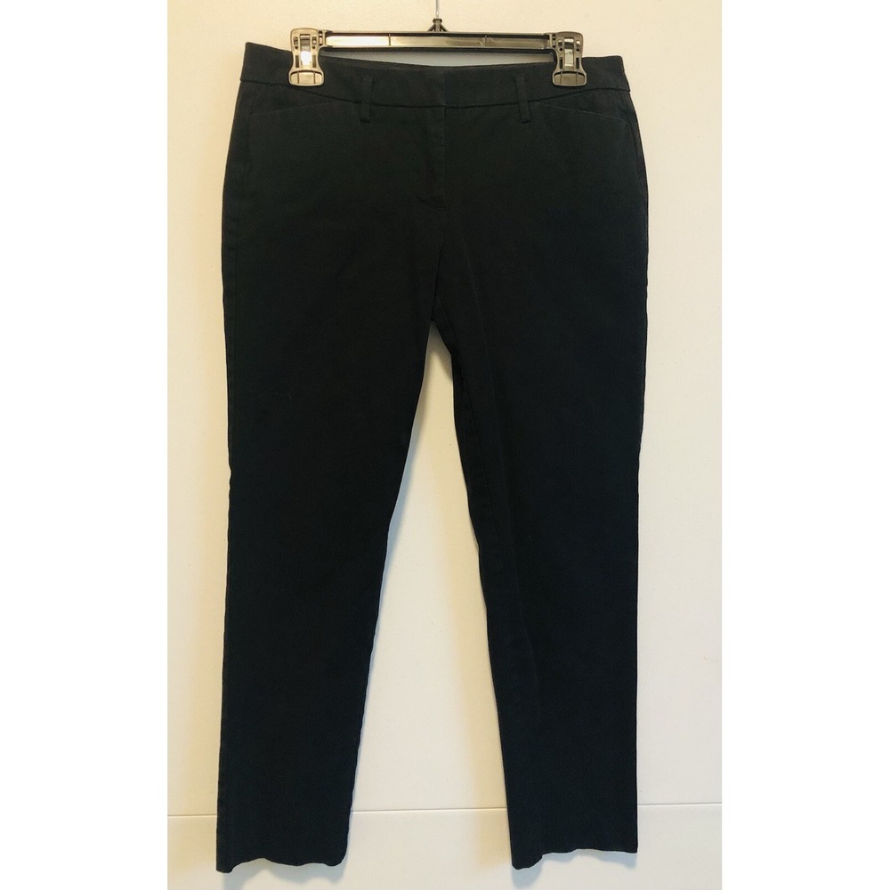Worthington Dress Pants Women's Size 4 Black Slim Ankle Cropped Flat Front